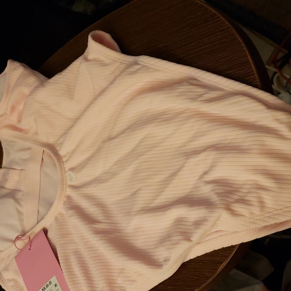 Stoney Clover x Target Pink Ribbed Cheeky High Leg 1 Piece Swimsuit Size XS (0-2 - Picture 6 of 8